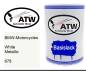 Preview: BMW-Motorcycles, White Metallic, 678: 500ml Lackdose, von ATW Autoteile West.